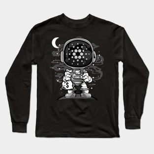 Astronaut Cardano Crypto ADA Coin To The Moon Token Cryptocurrency Wallet Cardano HODL Birthday Gift For Men Women Kids Long Sleeve T-Shirt